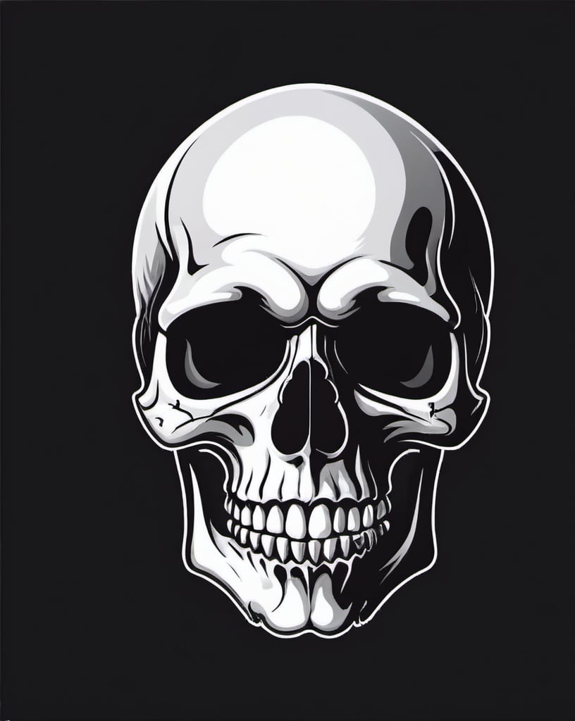 skull graphics design, vector, print on demand, POD,...
