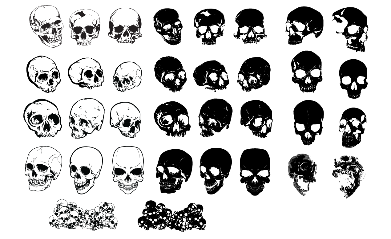 Skulls Vector Pack 2