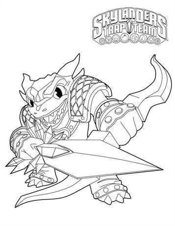 skylander trap team coloring pages