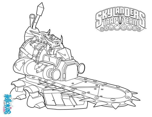 skylanders trap team coloring pages