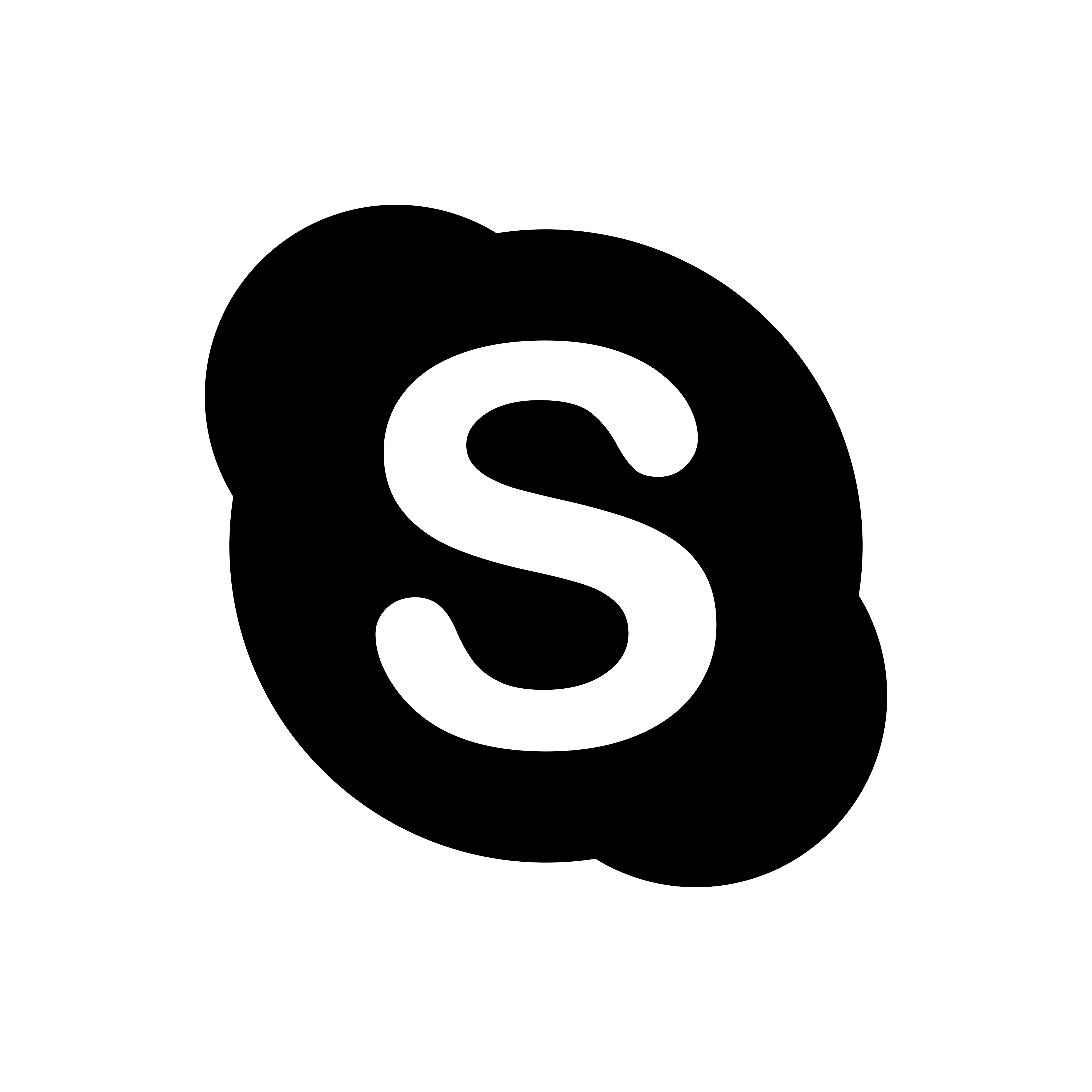 skype-4096-black Free Icon Download | FreeImages