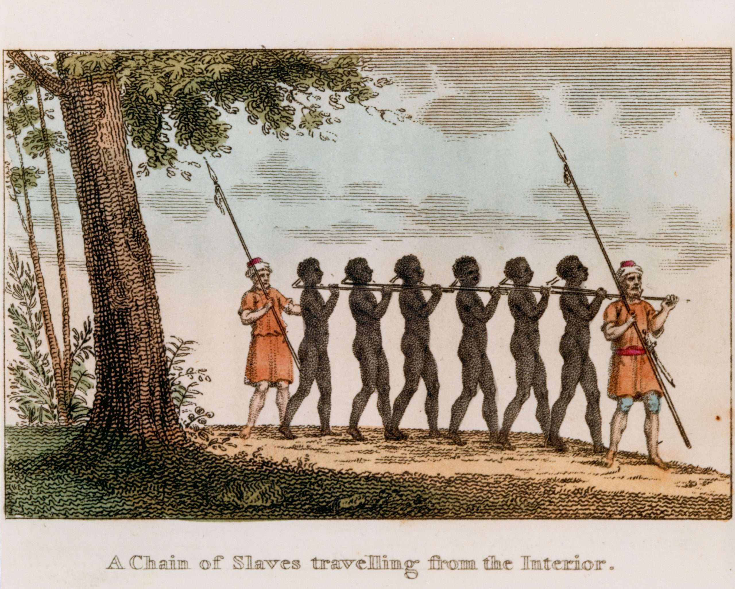 A Chain of Slaves travelling from the Interior. - Encyclopedia ...