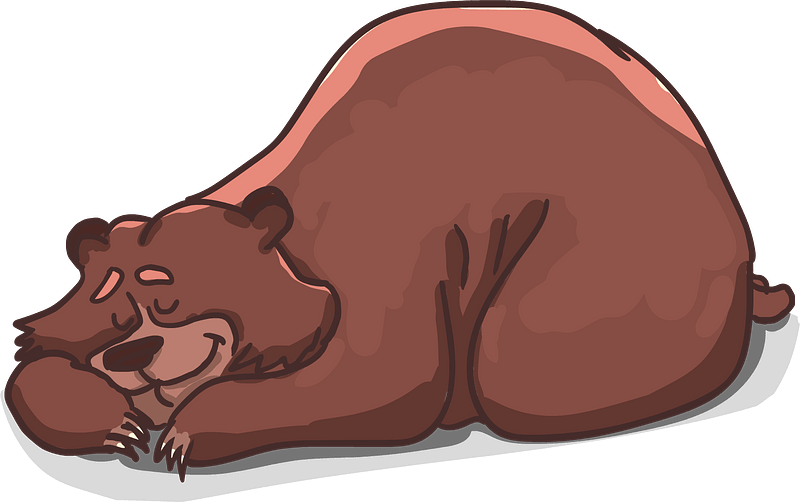 Sleeping bear - Free vector clipart images on clipart library.com