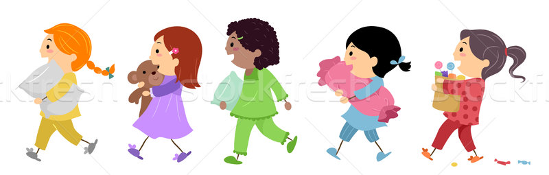 Slumber Party vector illustration © lenm (#1778318) | Stockfresh