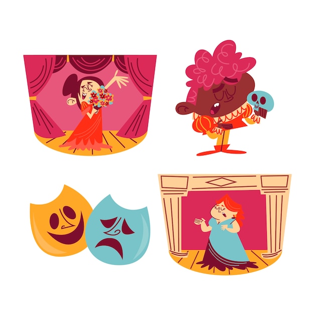 small acting cliparts