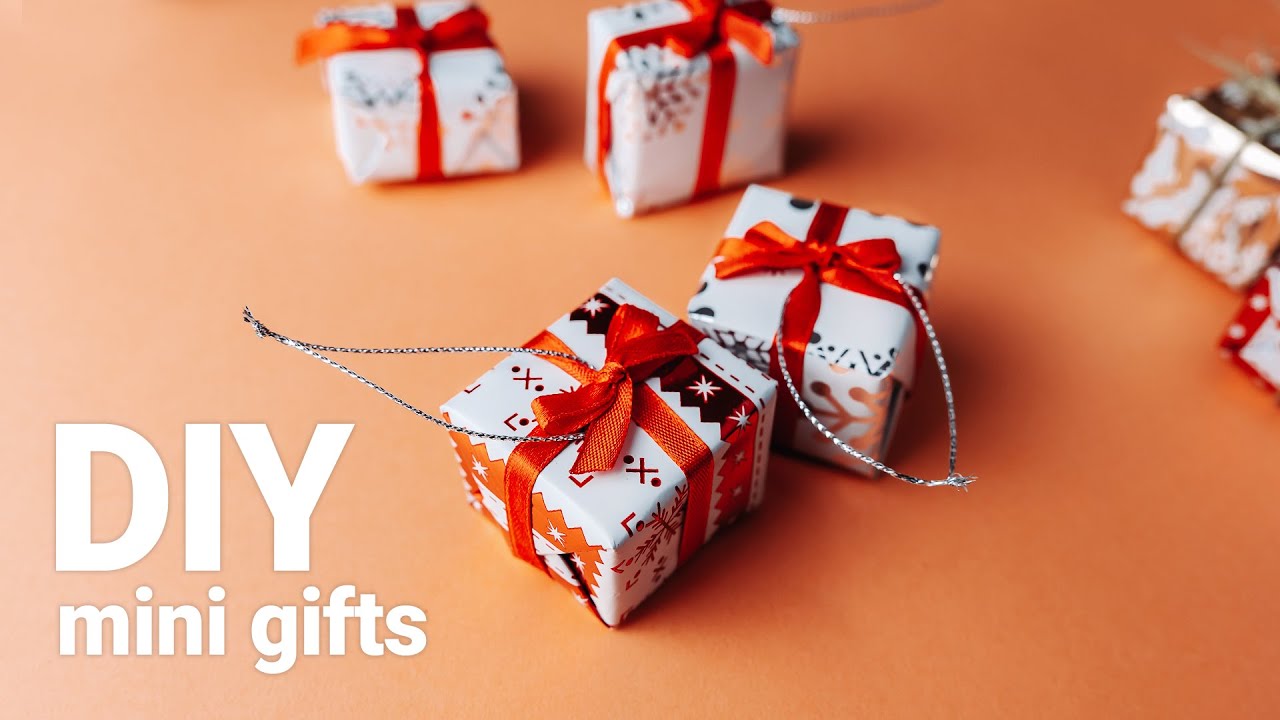 DIY Mini GIFT BOX - How to make Decorative Mini Presents