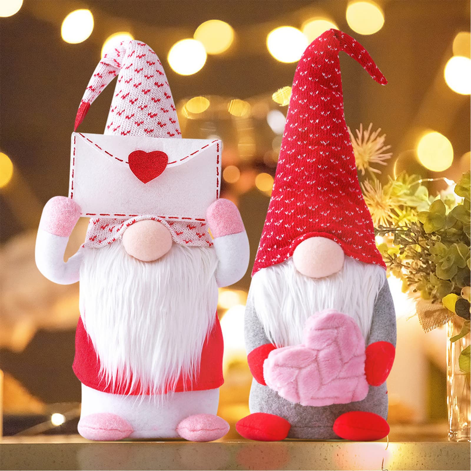 Valentines Day Decorative Gnome Figures Small, Christmas Decoration Gnome  Christmas, Gifts for Her Mum Ladies Women for Birthday Mothers Day, ...