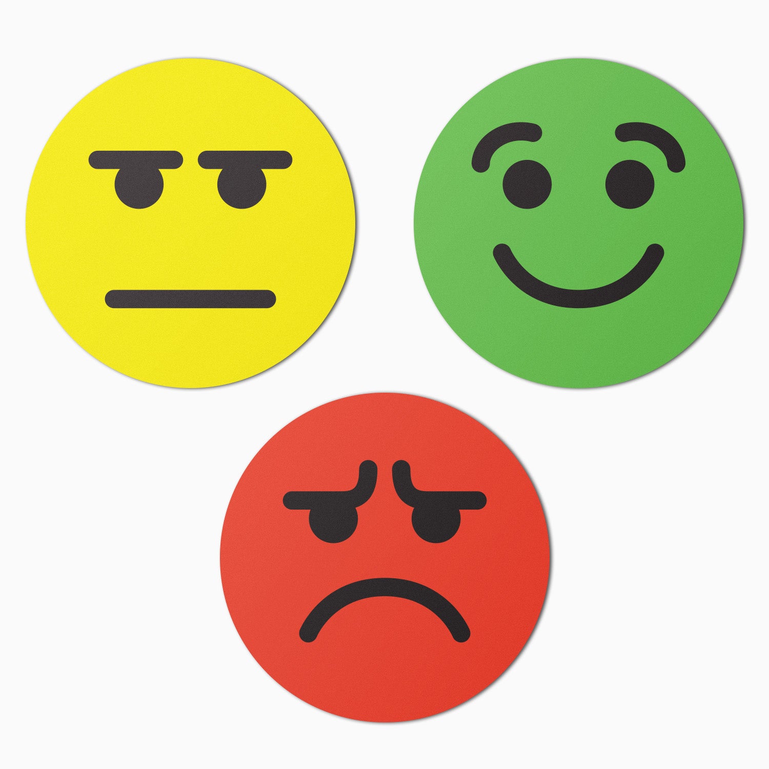 smiley face sad face