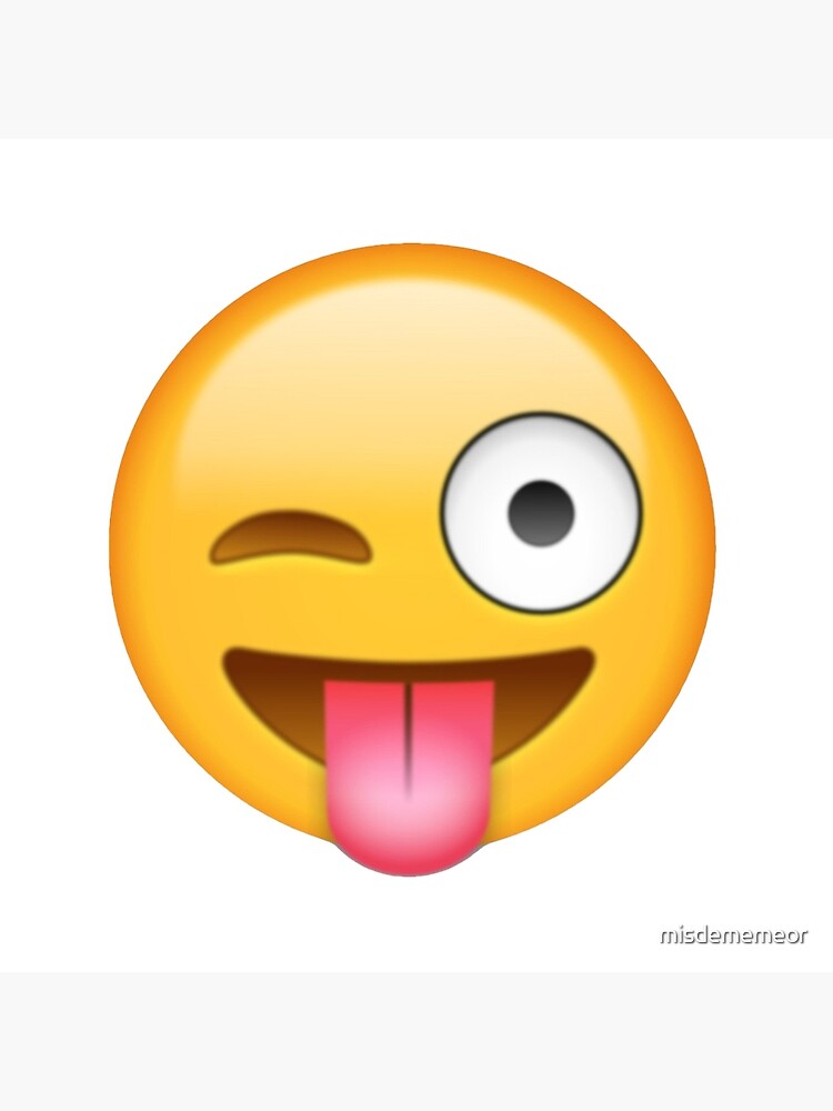 smiley face with tongue out