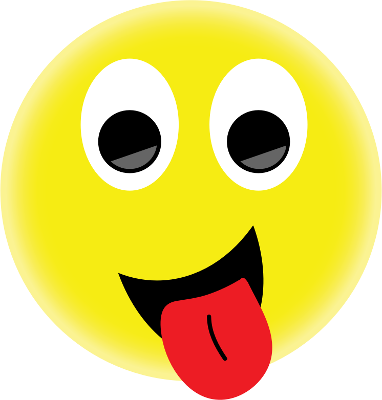 smiley face with tongue out