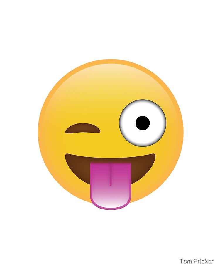 smiley faces with tongue sticking out