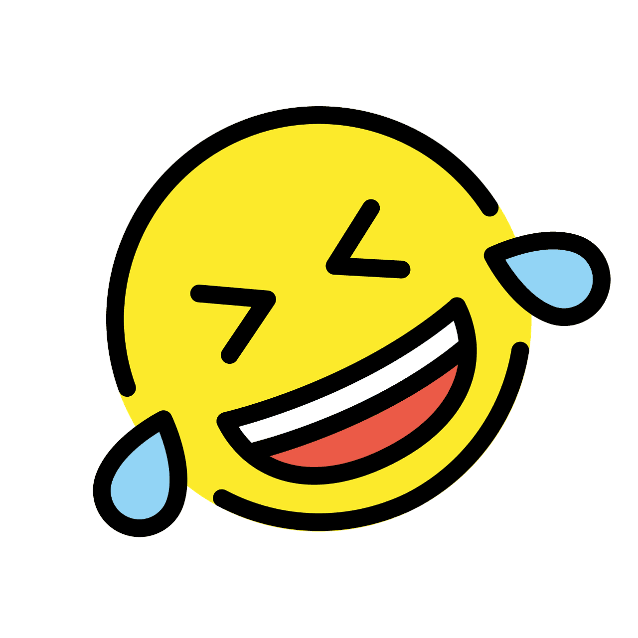 Rolling on the floor laughing - Free vector emoji on clipart library.com