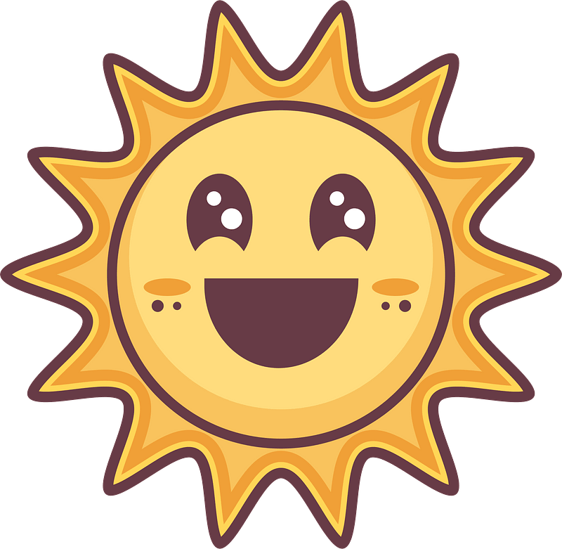 Smiling sun - Free vector clipart images on clipart library.com