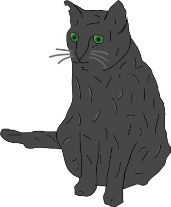 smokey cat cliparts