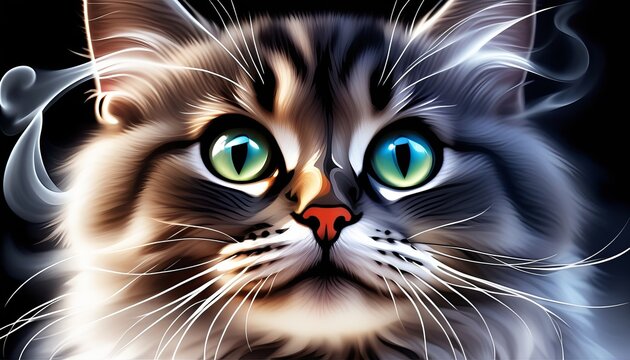 smokey cats - Clip Art Library