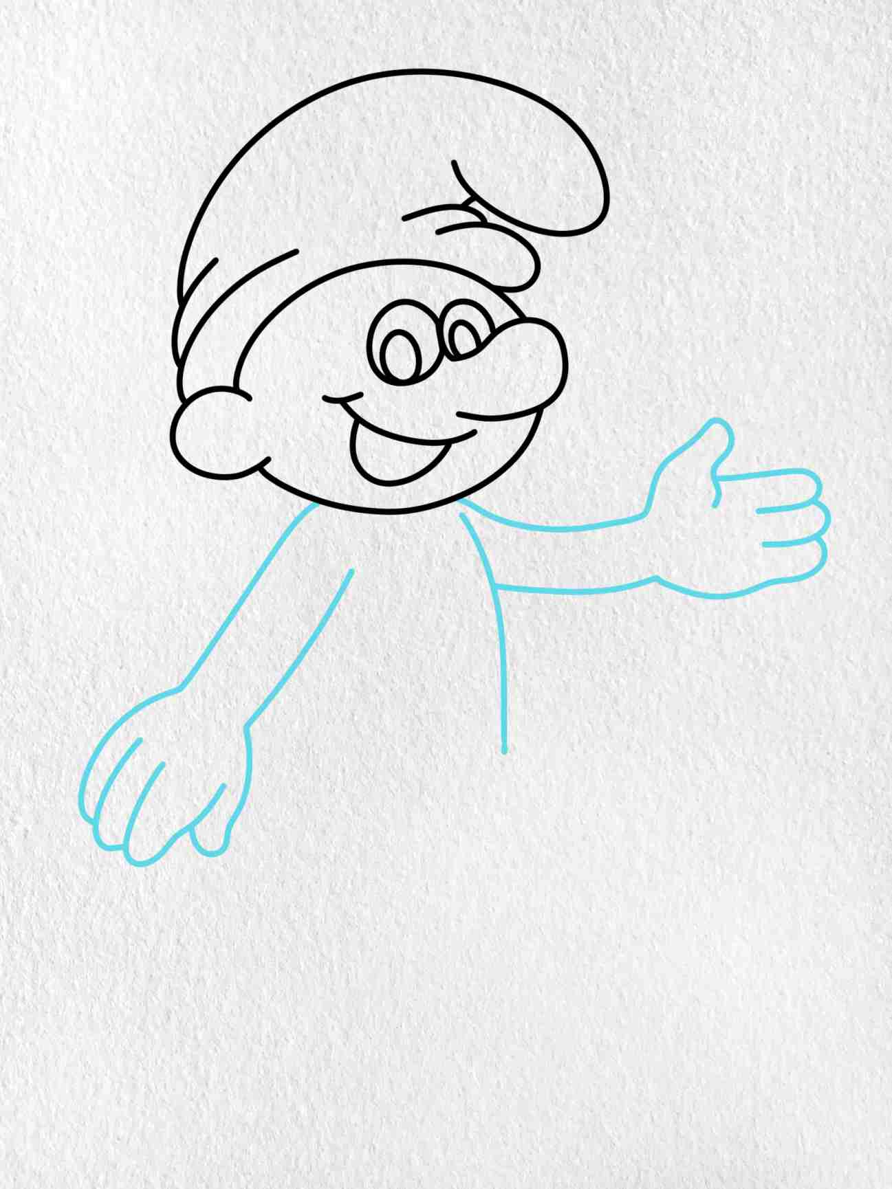 Draw a Smurf - HelloArtsy
