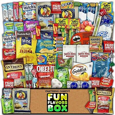 Healthy Nut Free Snacks Chips Candy 100 Count Variety Sampler Snack Care  Package | eBay