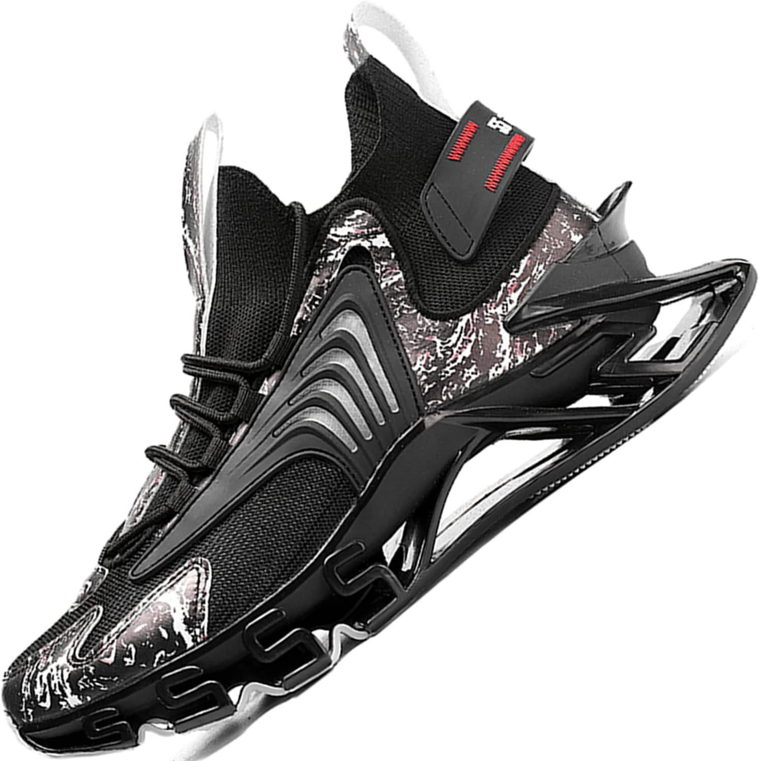GJUYC Sneakers Shoes for Men Running Shoe Mens Trail Air Fashion Sport Man  Athletic Mens Basketball Walking Casual Hiking Male Black White Blue Size  ...