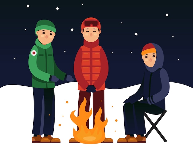 snow fire cliparts