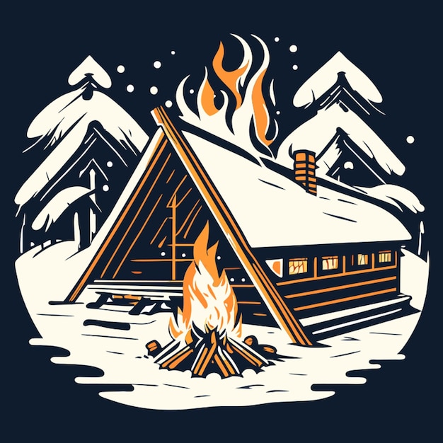 snow fire cliparts