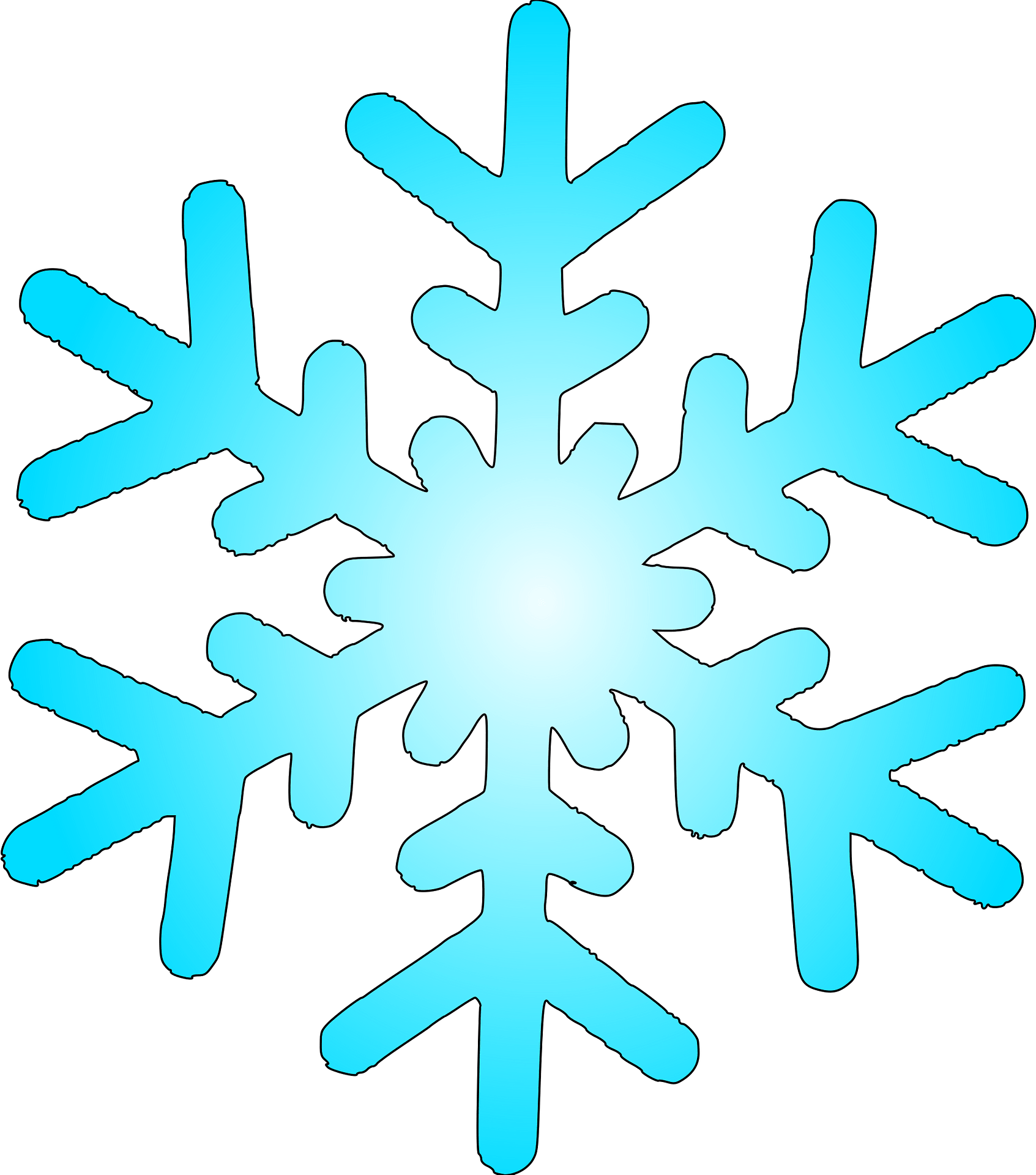 snow flake cliparts