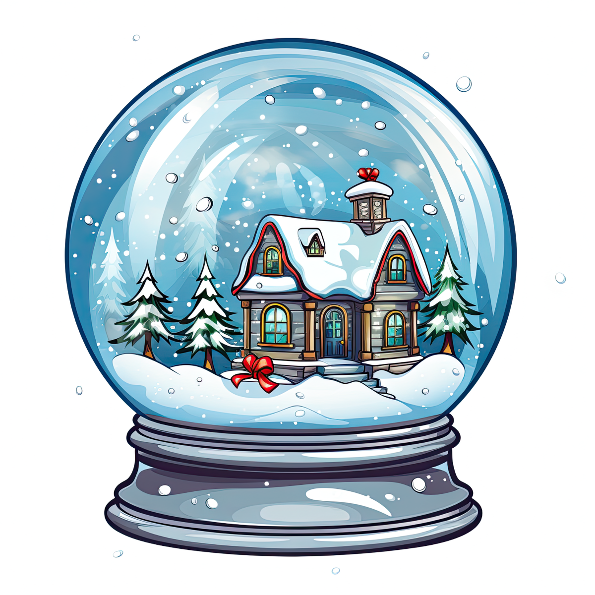 snow globe clipart