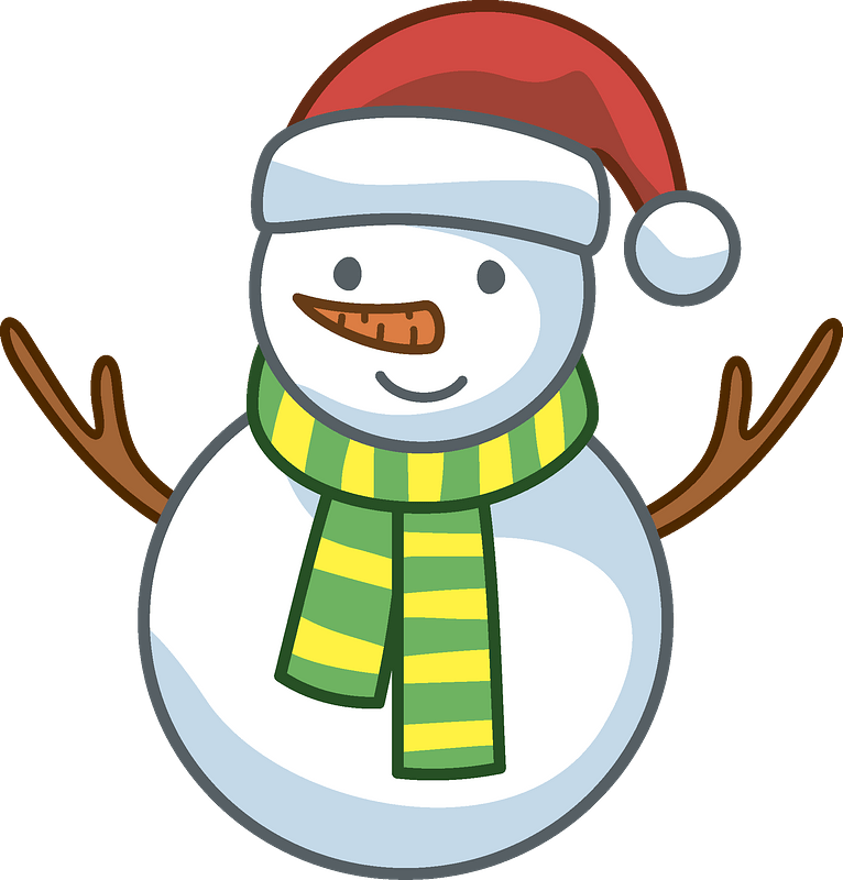 snow man clipart