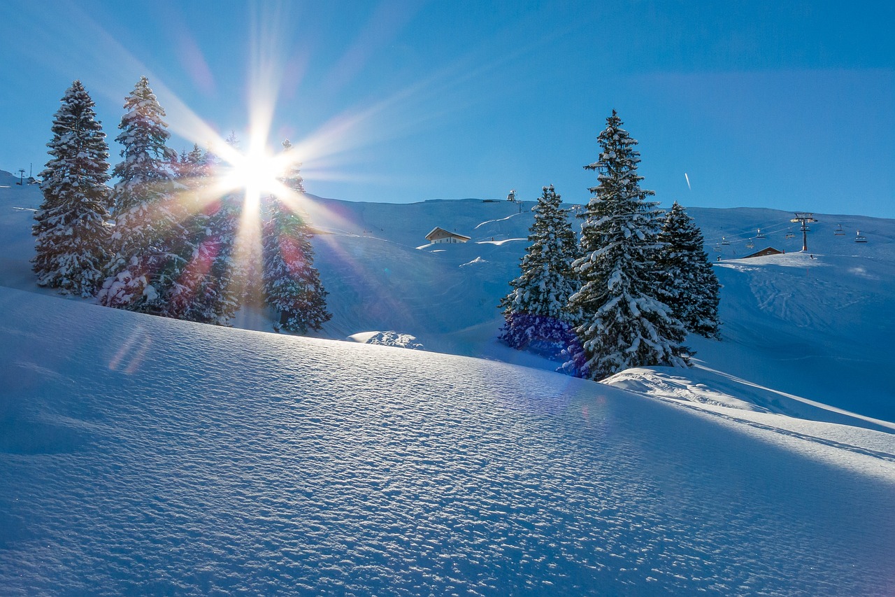 Snow Sun Mountains - Free photo on Pixabay