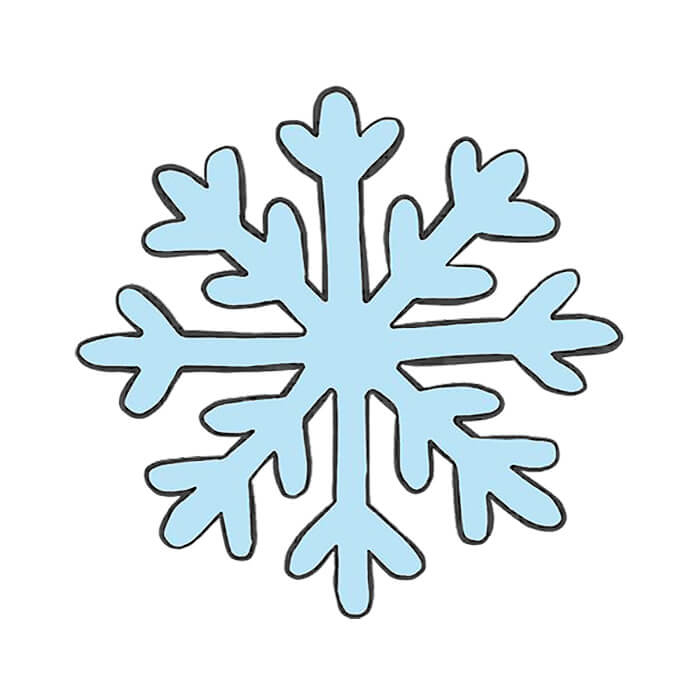 snowflake drawing