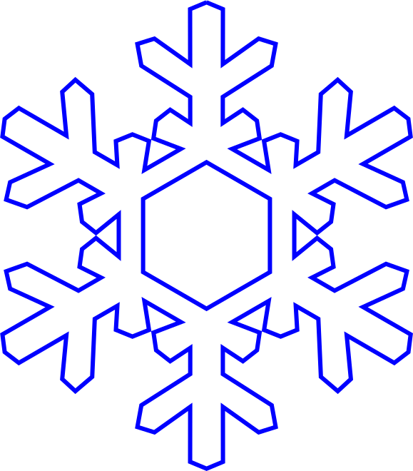 Blue Snowflake Clip Art Image - ClipSafari