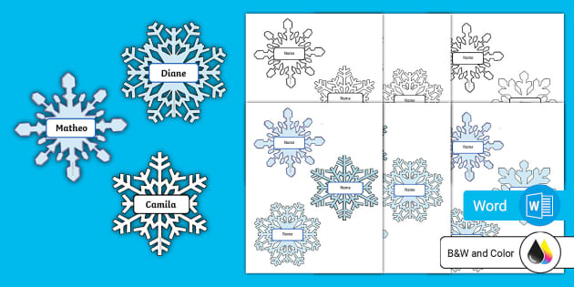 Snowflake Gift Tags - Free Printables - Add A Little Adventure