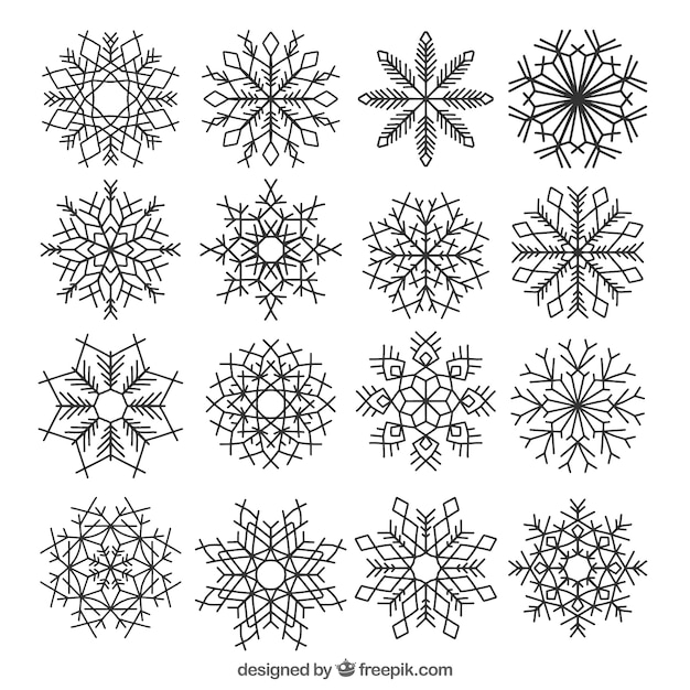 Snowflake Shape Outline Images - Free Download on clipart library