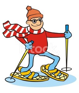 Male And Snowshoes Stock Clipart | Royalty-Free | FreeImages