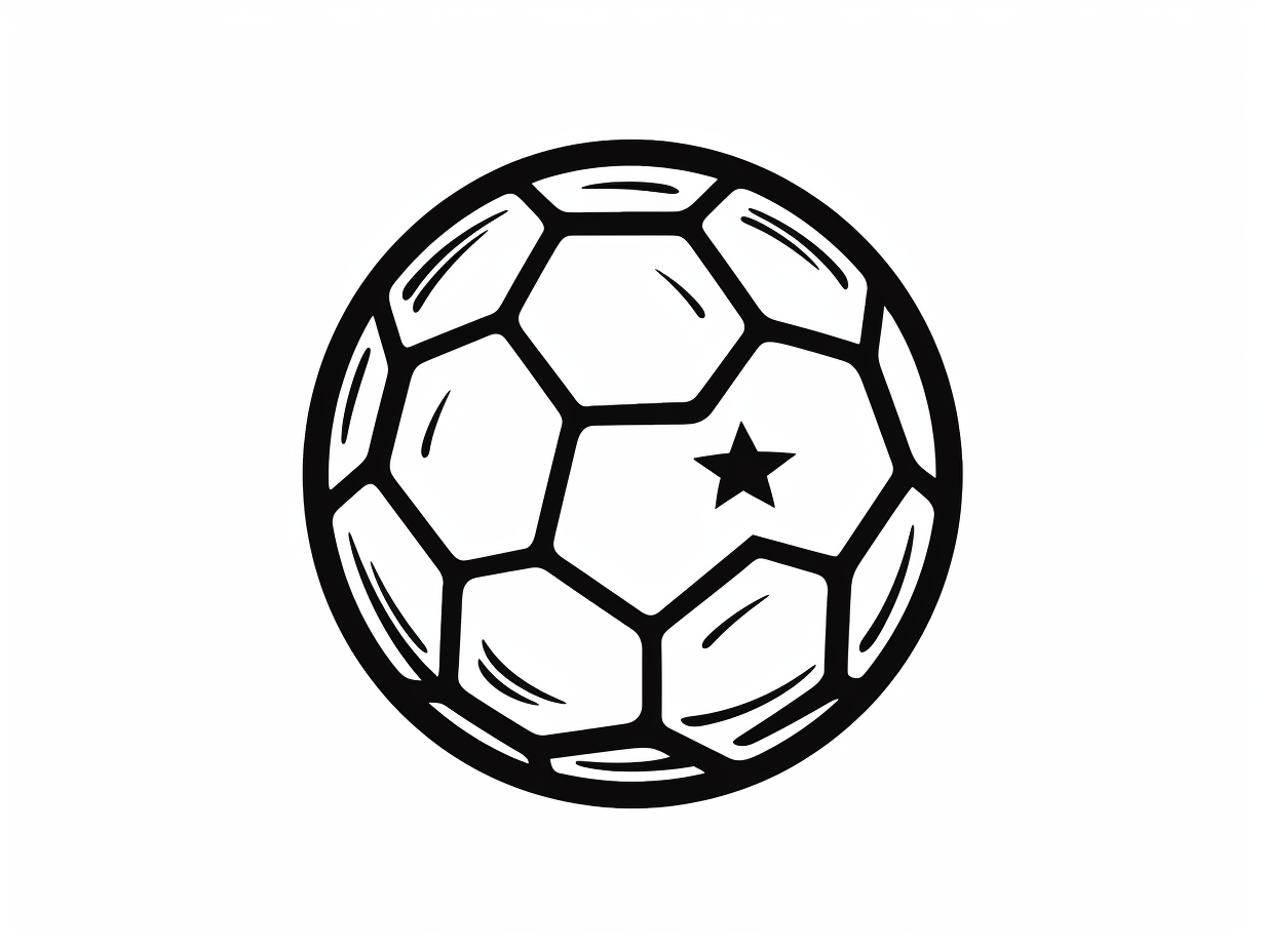Printable Soccer Ball Coloring Page - Coloring Page