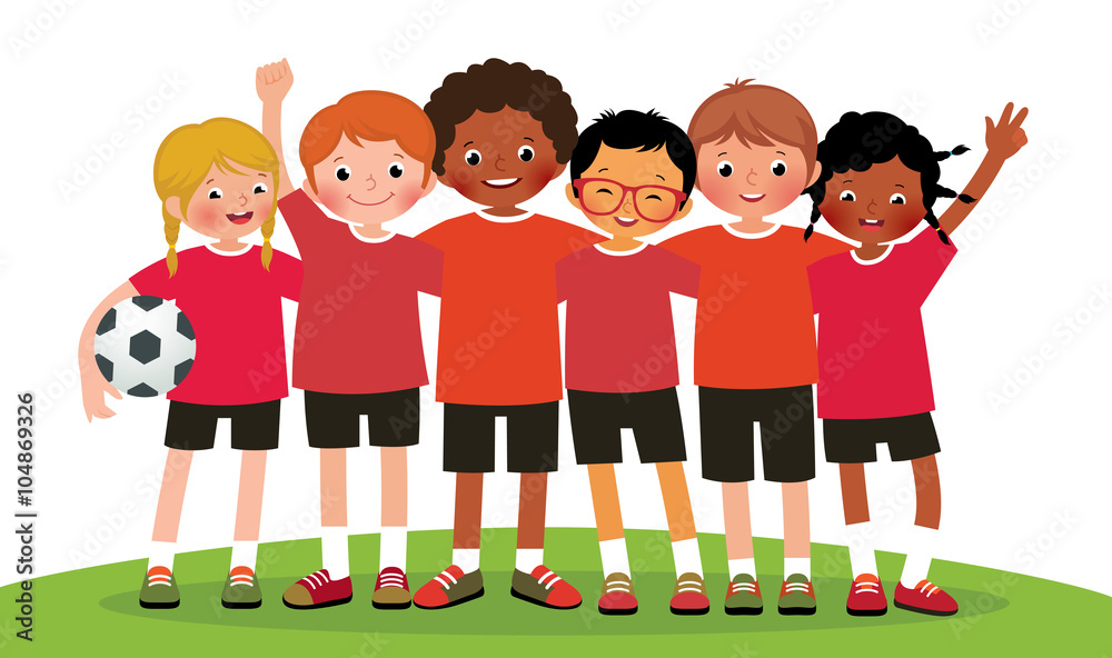 soccer team clipart