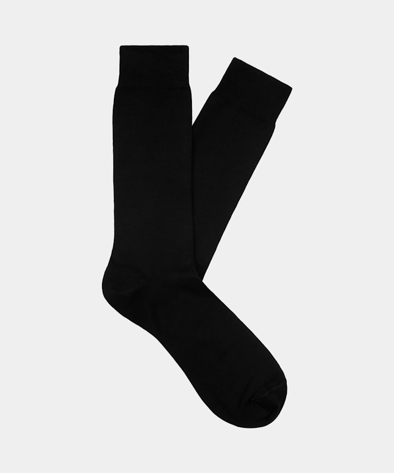 Dark Grey Regular Socks in Pure Cotton | SUITSUPPLY | SUITSUPPLY ...