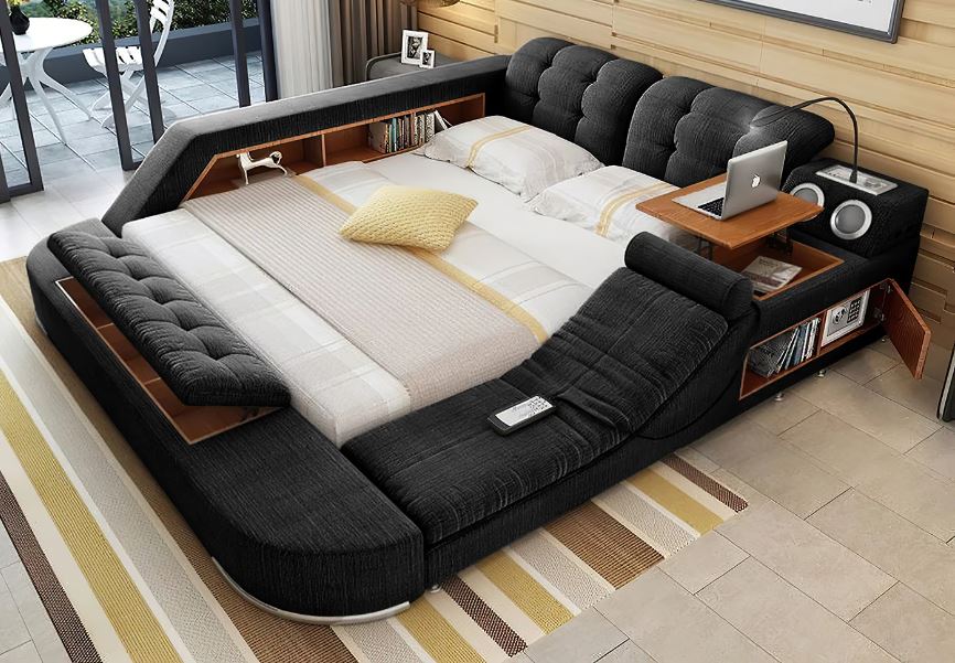 Fabric Cloth Modern Soft Beds For Home Bedroom Furniture