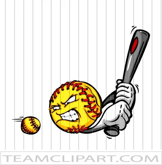 softball cartoon pictures