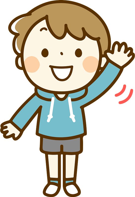 someone waving goodbye