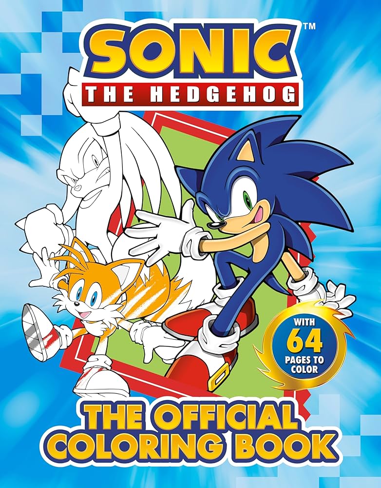 sonic the hedgehog colouring pictures