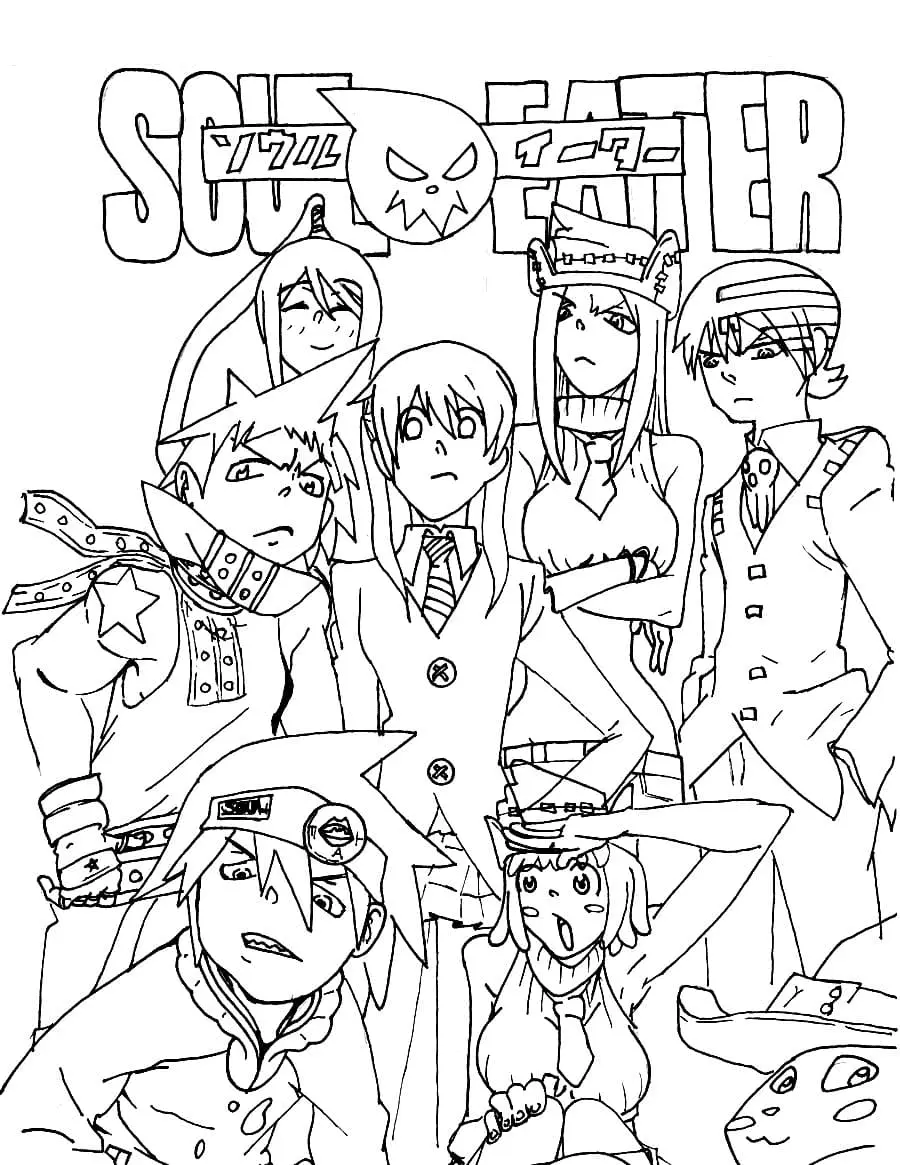 Soul Eater Coloring Pages to Print - Free Printable Coloring Pages