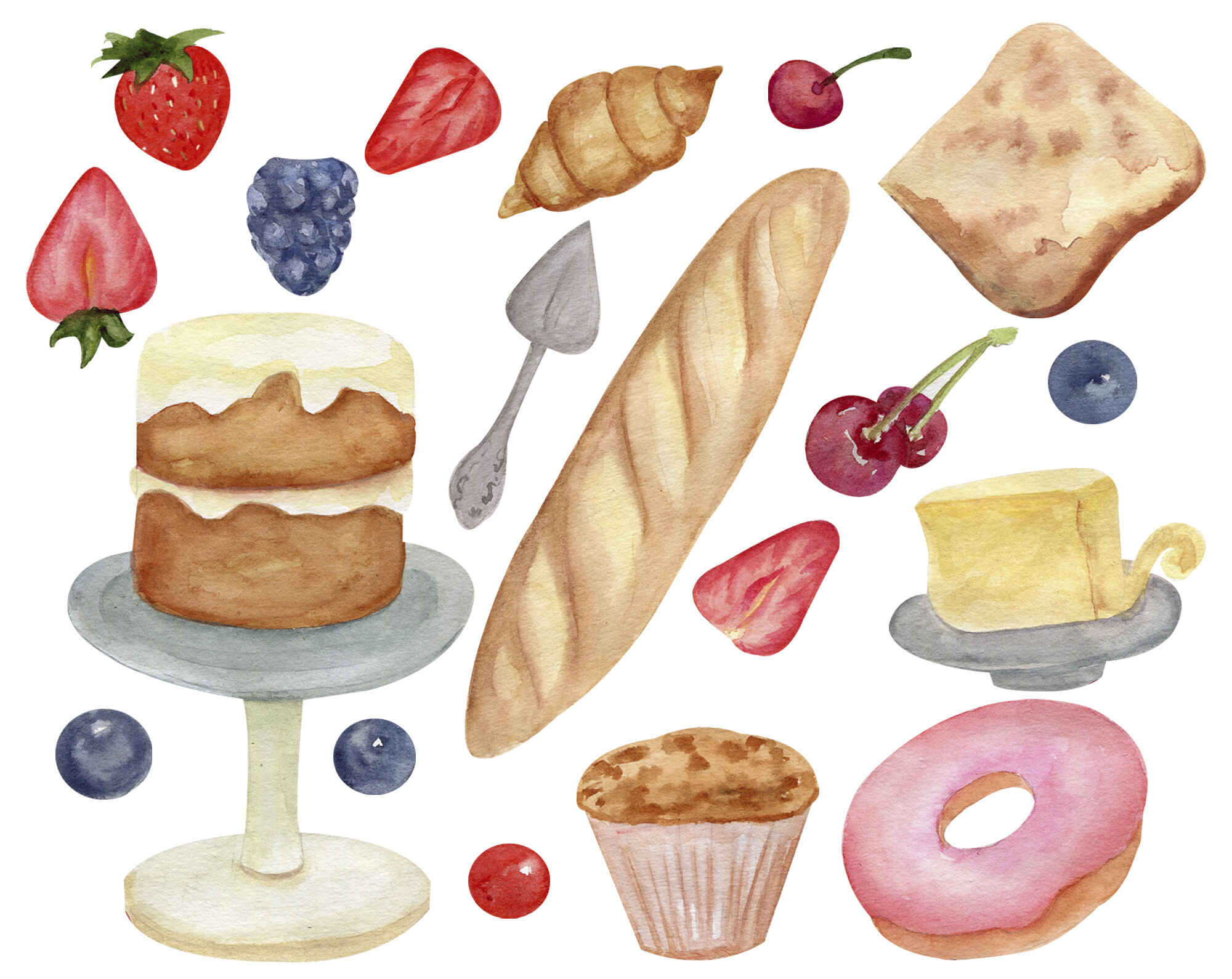 southern pastry cliparts