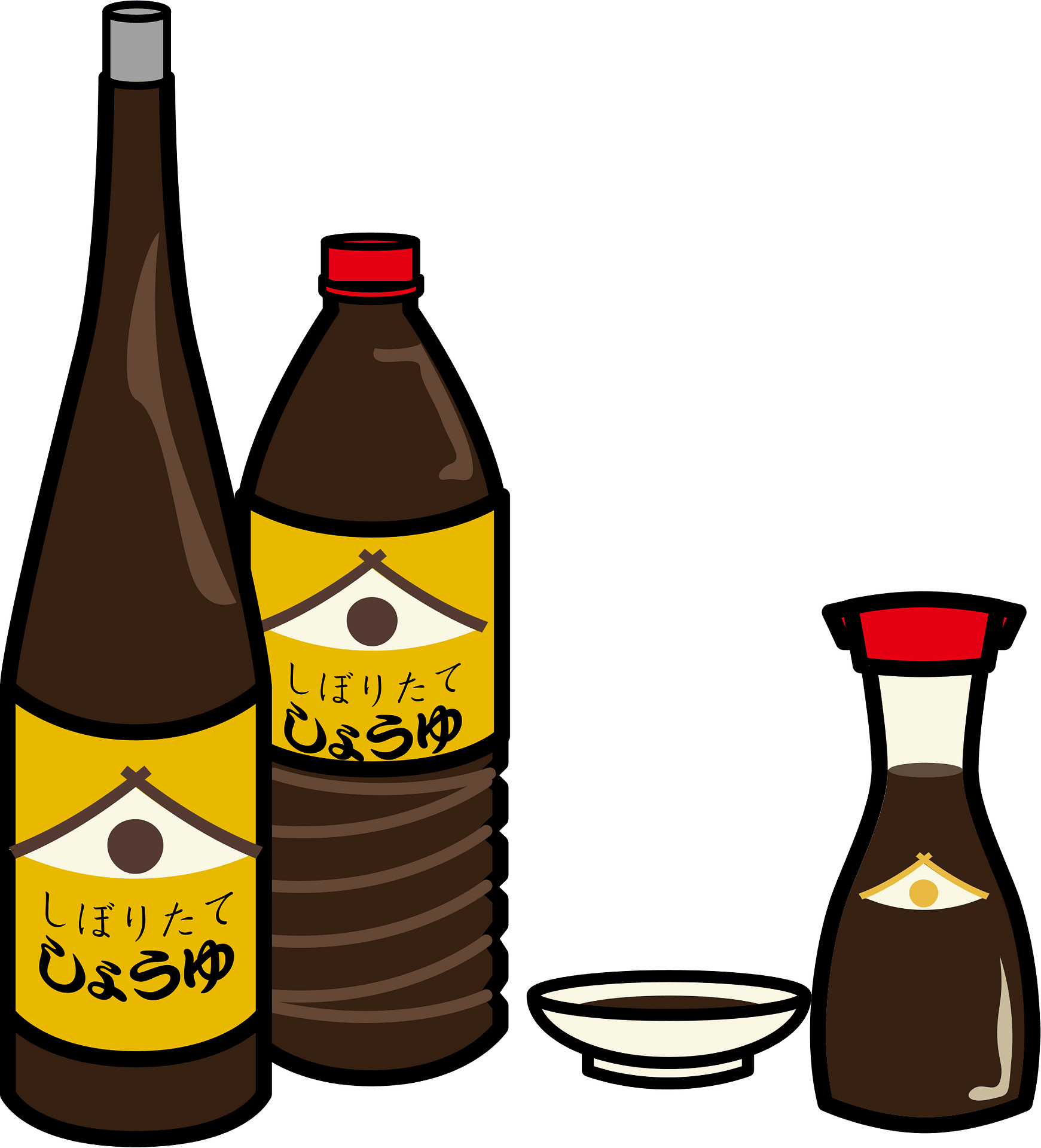 soy sauce clipart