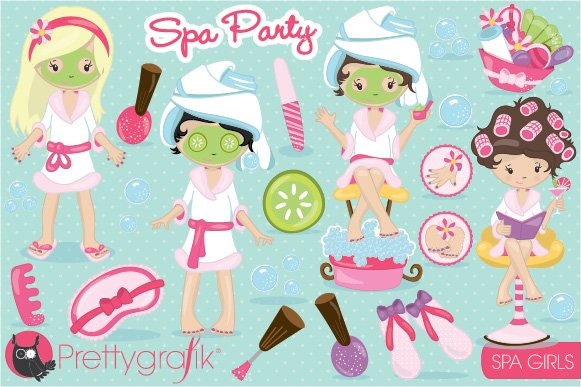 spa girl cliparts