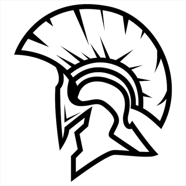 spartan helmet icon solid vector Stock-Vektorgrafik | Adobe Stock