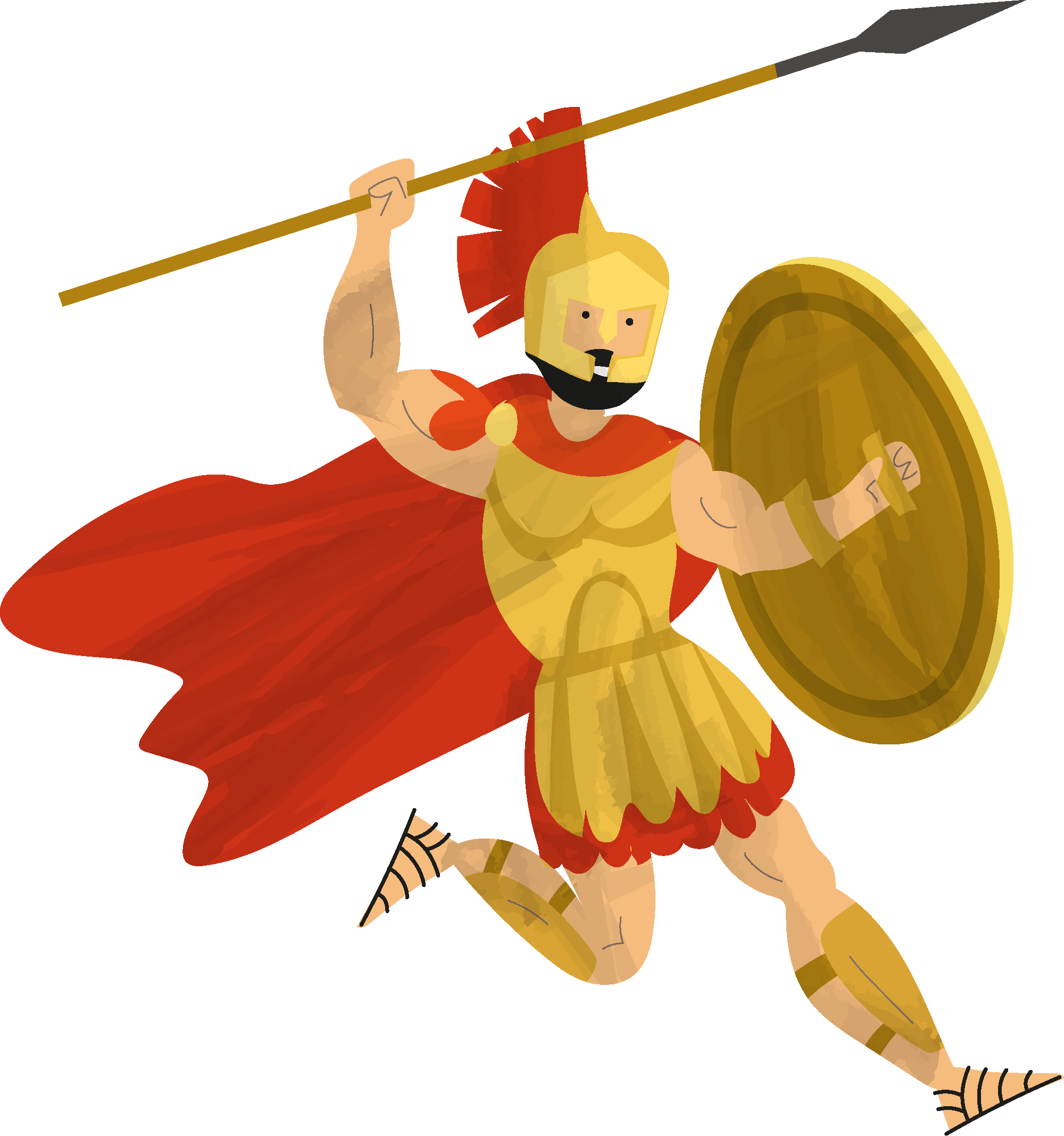 spartan spear cliparts