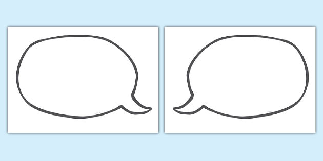 ? Free Editable Speech Bubble Template | Primary | NZ Resource