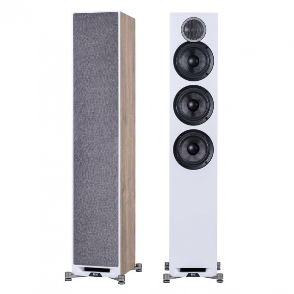 ELAC Debut Reference Floorstanding Speakerss, Light Oak