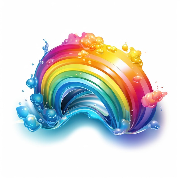 Radiant Spectrum Captivating Rainbow Iridescent Clipart Collection ...