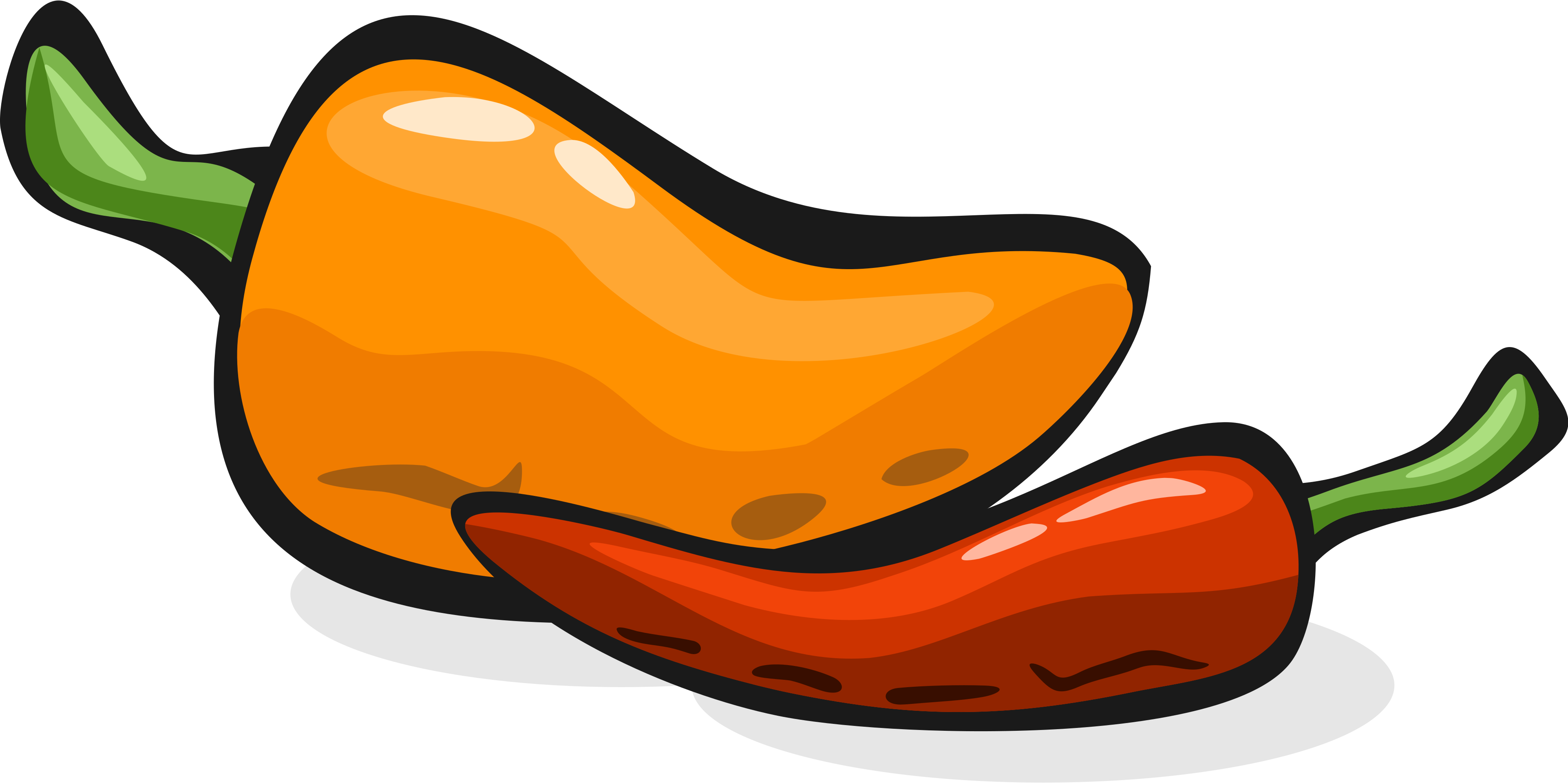 Sweet and hot peppers - Free vector clipart images on clipart library.com